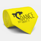 Cravate Message amusant - Juste Danser À Ce Sujet 1 (Roulé)
