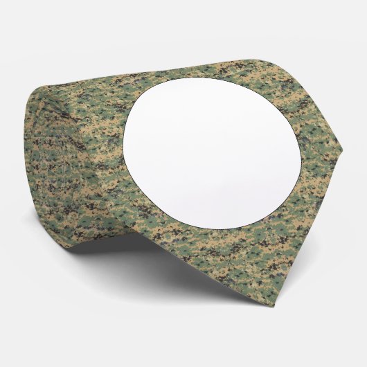 Cravate Message sur Camo (Roulé)