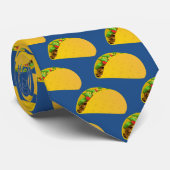 Cravate mexicaine du taco des hommes dans le bleu (Roulé)