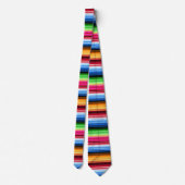 Cravate Mexican Serape Stripes, Colorful (Dos)