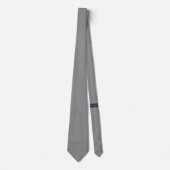 Cravate Micro blanc sur gris foncé Classique tendance (Devant)
