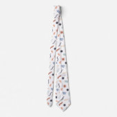 Cravate Microbiologie Vintage - Blancs sur le blanc (Dos)