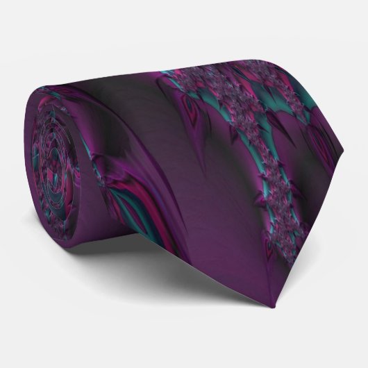 Cravate Micron Latticé Fractal Design 1 (Roulé)