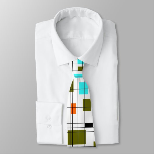 Cravate Midcentury grid (Attaché)