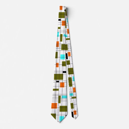 Cravate Midcentury grid (Devant)