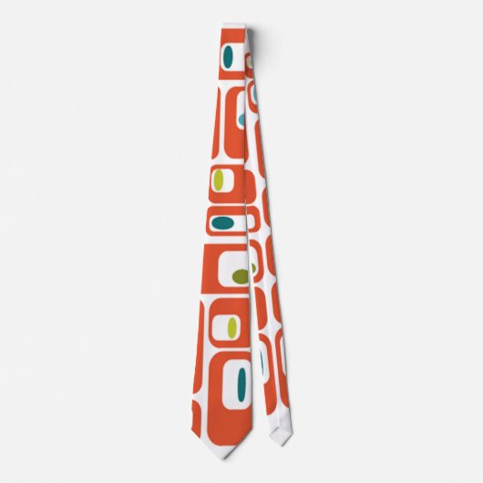 Cravate Midcentury Modern Rectangles (Devant)