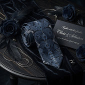 Cravate Midnight Blue Python Snakeskin