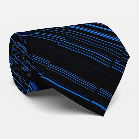 Cravate Midnight Blue Unique Moderne Motif Cool (Roulé)