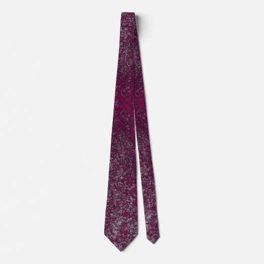 Cravate Midnight Magenta Rusted metal Texture Abstract (Devant)
