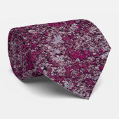 Cravate Midnight Magenta Rusted metal Texture Abstract (Roulé)