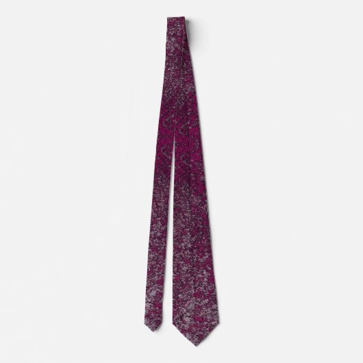 Cravate Midnight Magenta Rusted metal Texture Abstract (Dos)