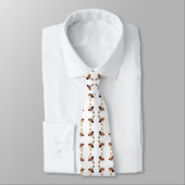 Cravate Miel Bee motif (Attaché)