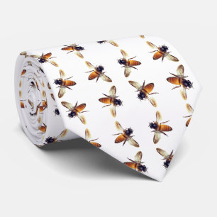 Cravate Miel Bee motif