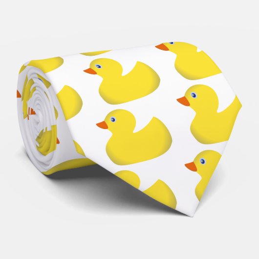 Cravate Mignon en caoutchouc jaune (Roulé)