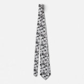 Cravate Mignon motif doodle d'animaux Kawaii (2) (Dos)