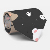Cravate Mignon motif sans couture d'ours endormis dans des (Roulé)