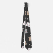 Cravate Mignon motif sans couture d'ours endormis dans des (Dos)