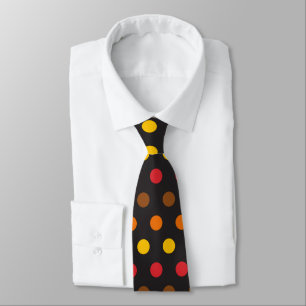 Cravate mignon pois motif carrelé de saison automne