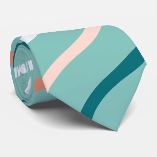 Cravate Mignonne couleur vert menthe (Roulé)