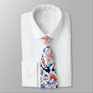Cravate mignonne de motif de plage