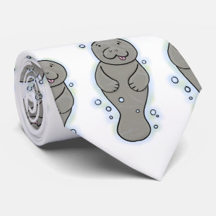 Cravate Mignonne manatée bébé avec bulles illustration