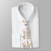 Cravate Mignons lapins Valentine (Attaché)
