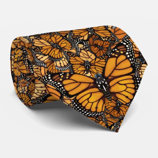 Cravate Migration de papillon de monarque (Roulé)