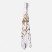 Cravate Mikitiez pisce nature selfloe fleur rose (Devant)