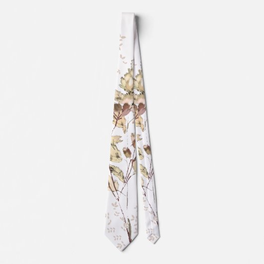 Cravate Mikitiez pisce nature selfloe fleur rose (Devant)