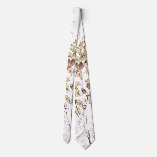 Cravate Mikitiez pisce nature selfloe fleur rose (Dos)