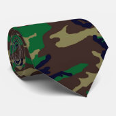 Cravate militaire américain du camouflage de bois (Roulé)
