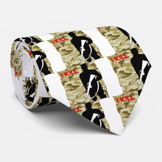 Cravate Militaire Grunt I Kill (Roulé)