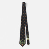Cravate Milo Collection Noël Vert couronne avec foncé (Devant)