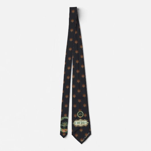 Cravate Milo Collection Noël Vert couronne avec foncé (Dos)