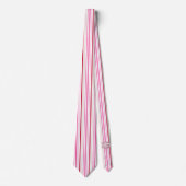 Cravate Milo Dale Pink Stripped Hommes Valentine Necktie (Devant)