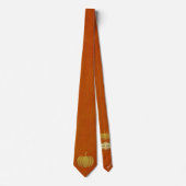 Cravate Milo Gold Citrouille Thanksgiving Orange (Devant)