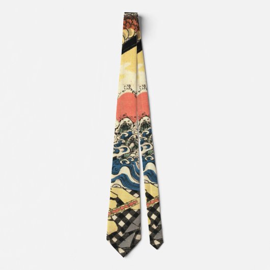 Cravate Minamoto samouraï Yorimitsu b 1804 (Devant)