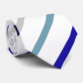 Cravate Mince-Rayée diagonale de cowboy (Roulé)