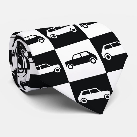 Cravate Mini Cooper en carton noir (Roulé)