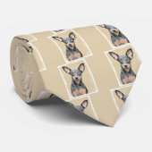 Cravate Miniature Pinscher Peinture Cute Original Dog Art (Roulé)