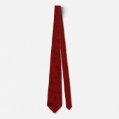 Cravate Miniature Schnauzer Line Art Motif 001 Rouge (Devant)