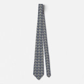 Cravate Minimal Japanese Pattern Necktie – Asanoha Wave (Devant)