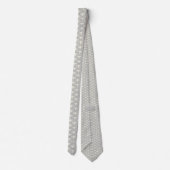 Cravate Minimal Japanese Pattern Necktie – Seigaiha Design (Dos)