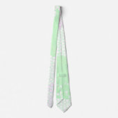 Cravate Minimalisme Art Abstrait Pale Turquoise Vert Rose (Dos)