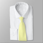 Cravate Minimaliste en couleur vive jaune pastel<br><div class="desc">Belle couleur jaune pâle ressort. Simple et moderne minimaliste style chic chic pastel aestethic dans la délicate couleur jaune uni. Cravate jaune pastel.</div>