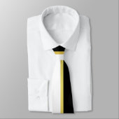 Cravate Minimaliste Faux Or Noir Blanc (Attaché)