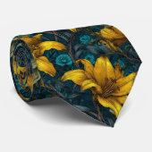 Cravate Minimalistic Birthday Gifts For Dad Lilies (Roulé)