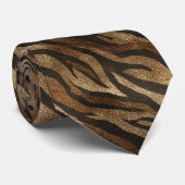 Cravate Minimalistic Christmas Gift For Him Tiger Skin (Roulé)