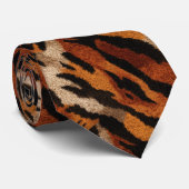 Cravate Minimalistic Dad Gifts Tiger (Roulé)