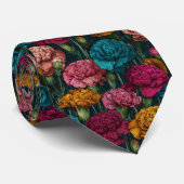 Cravate Minimalistic Gifts For Dad Carnation Floral (Roulé)